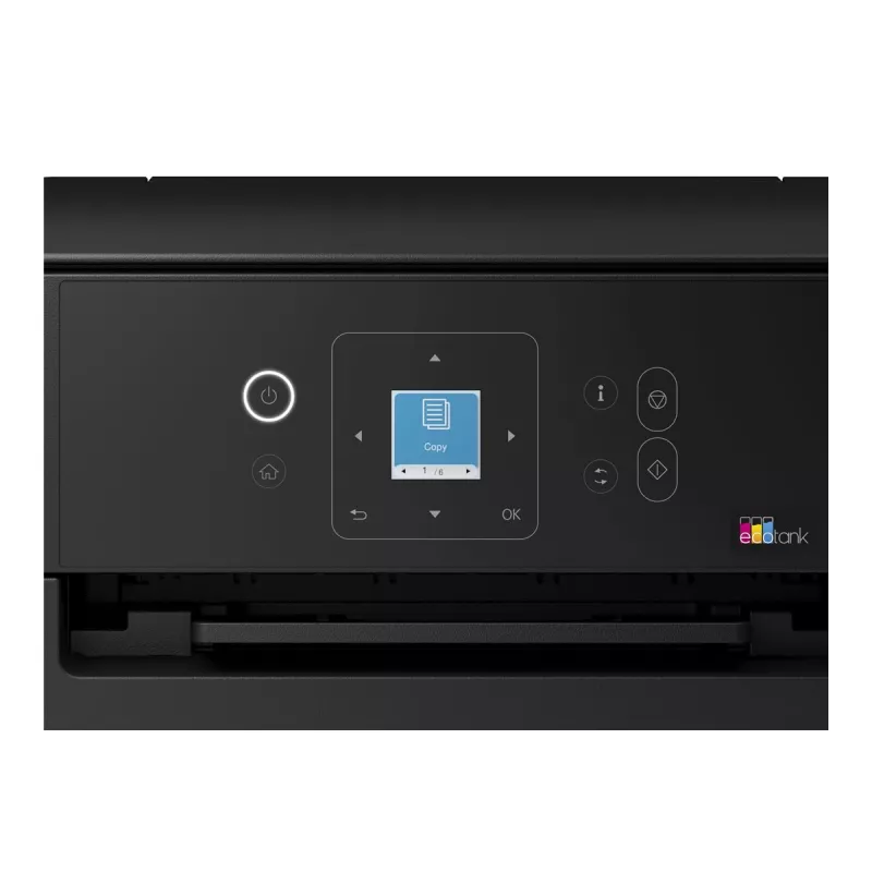 Epson EcoTank ET-2922 Impresora multifunción de inyección de tinta a color - A4/Legal - Imprimir, copiar, escanear - Wi-Fi, USB - negro