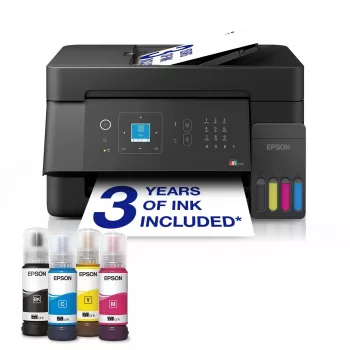 Epson EcoTank ET-4900 impresora multifunción de inyección de tinta - imprimir, escanear, copiar, fax - A4 - Wi-Fi, Ethernet, USB - dúplex - ADF - pantalla LCD táctil en color