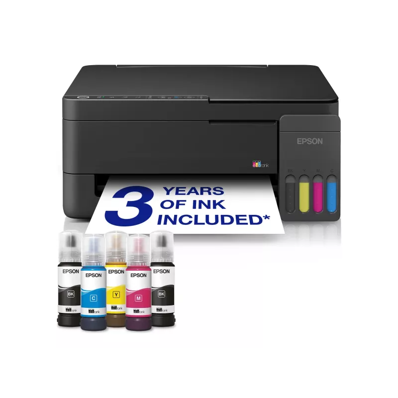 Epson EcoTank L3350 Impresora Multifunción de Inyección de Tinta Color A4 Wi-Fi Negro