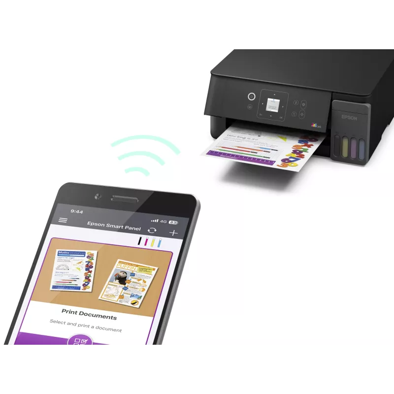 Epson EcoTank L3360 impresora multifunción de inyección de tinta en color (A4, Wi-Fi, negra)