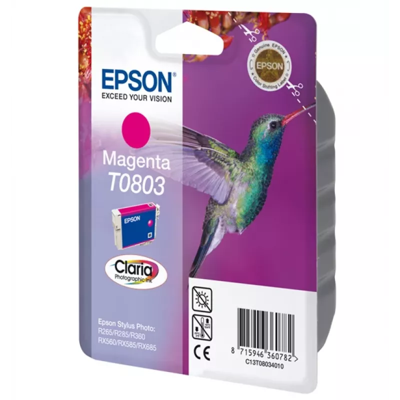 Epson T0803 Cartucho de tinta original magenta (envase blister)