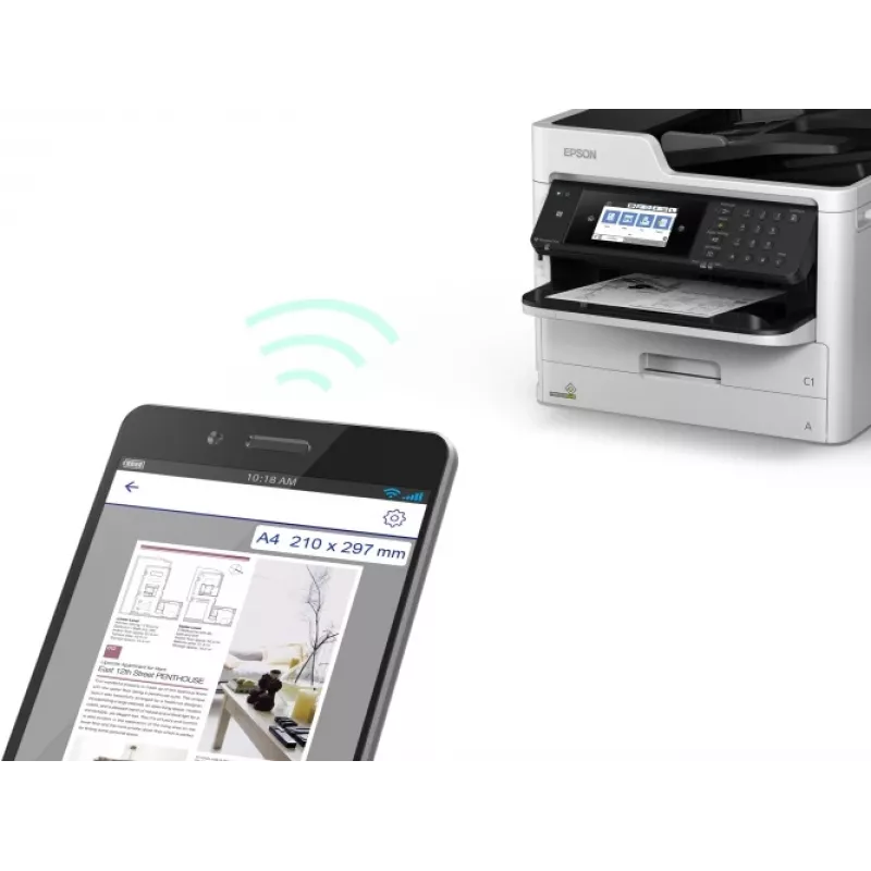 Epson WorkForce Pro WF-M5799DWF impresora de tinta blanco y negro multifunción A4, contador de 20K a 60K (usada)