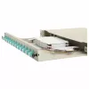 Caja de empalme de fibra óptica Equip 12 puertos, LC dúplex, OM3, 1U, equipada, gris