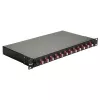 Equip Caja de empalme de fibra óptica de 12 puertos, LC dúplex, OM4, 1U, equipada, negra