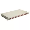 Equip Caja de empalme de fibra óptica 12 puertos, LC dúplex, OM4, 1U, equipada, Gris