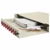 Equip Caja de empalme de fibra óptica 12 puertos, LC dúplex, OM4, 1U, equipada, Gris