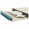 Caja de empalme de fibra óptica Equip 12 puertos, SC dúplex, OM3, 1U montaje en rack, equipada, gris