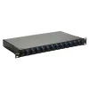 Caja de empalme de fibra óptica Equip 12 puertos, SC dúplex, OS2, 1U, totalmente equipada, negra (591909)