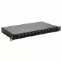 Caja de empalme de fibra óptica Equip 12 puertos, SC dúplex, OS2, 1U, totalmente equipada, negra (591909)