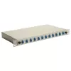Caja de empalme de fibra óptica Equip 12 puertos LC dúplex OS2, montaje en rack 1U, gris