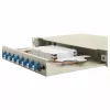 Caja de empalme de fibra óptica Equip 12 puertos LC dúplex OS2, montaje en rack 1U, gris