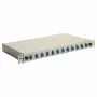 Caja de empalme de fibra óptica Equip 12 puertos LC dúplex OS2, montaje en rack 1U, gris