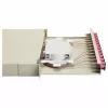 Caja de empalme de fibra óptica Equip 12 puertos SC dúplex OM4, 1U, totalmente equipada, gris