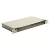 EQUIP Caja de fibra óptica Space Box de 19 pulgadas, 1U, acero, verde, sin panel