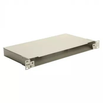 EQUIP Caja de fibra óptica Space Box de 19 pulgadas, 1U, acero, verde, sin panel