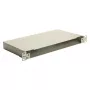 EQUIP Caja de fibra óptica Space Box de 19 pulgadas, 1U, acero, verde, sin panel