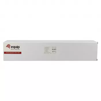 Equip Panel de gestión de cables de 19 pulgadas, 5 anillas de plástico, acero, 1U, negro (RAL 9005)