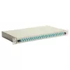 Equip caja de empalme de fibra óptica de 24 puertos, LC dúplex, OM3, 1U, equipada, gris