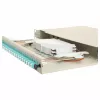 Equip caja de empalme de fibra óptica de 24 puertos, LC dúplex, OM3, 1U, equipada, gris