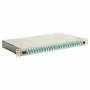 Equip caja de empalme de fibra óptica de 24 puertos, LC dúplex, OM3, 1U, equipada, gris