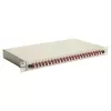 Equip Caja de empalme de fibra óptica de 24 puertos, LC Duplex, OM4, 1U, equipada, Gris