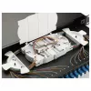 Equip Caja de empalme de fibra óptica de 24 puertos, LC Duplex, OS2, 1U, equipada, Negro