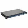 Equip Caja de empalme de fibra óptica de 24 puertos, LC Duplex, OS2, 1U, equipada, Negro