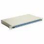 EQUIP caja de empalme de fibra óptica de 24 puertos, LC dúplex, OS2, 1U, equipada, gris