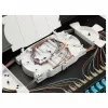 Caja de empalme de fibra óptica Equip 24 puertos, SC dúplex, OM3, 1U, equipada, negra
