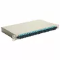 Equip caja de empalme de fibra óptica de 24 puertos, SC dúplex, OM3, 1U, completamente equipada, gris