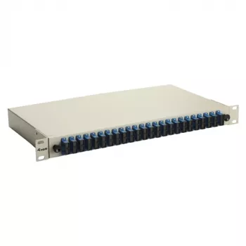 Equip Caja de empalme de fibra óptica 24 puertos, SC dúplex, OS2, 1U, equipada, Gris