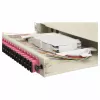 Caja de empalme de fibra óptica Equip 24 puertos SC Duplex OM4 1U rackmount, equipada, gris