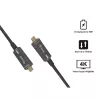 EQUIP 578203 cable óptico activo USB-C a USB-C 7,5 m 4K@60Hz 10Gbit/s PD 60 W negro