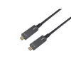 EQUIP 578203 cable óptico activo USB-C a USB-C 7,5 m 4K@60Hz 10Gbit/s PD 60 W negro