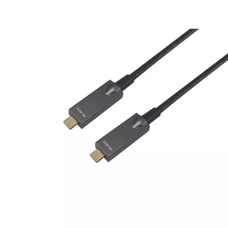 EQUIP 578203 cable óptico activo USB-C a USB-C 7,5 m 4K@60Hz 10Gbit/s PD 60 W negro