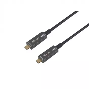 EQUIP 578203 cable óptico activo USB-C a USB-C 7,5 m 4K@60Hz 10Gbit/s PD 60 W negro
