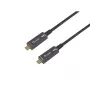 EQUIP 578203 cable óptico activo USB-C a USB-C 7,5 m 4K@60Hz 10Gbit/s PD 60 W negro