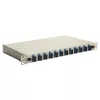 Equip 591911 caja de empalme de fibra óptica SC dúplex de 12 puertos, OS2, 1U, completamente equipada, gris