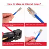 Equip Kit de conectores RJ45 Cat6 UTP no apantallado (100 uds.) - Transparente