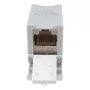 Equip Cat6A Acoplador keystone blindado 1xRJ45 carril DIN Gris