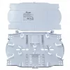 Equip cassette de empalme de fibra óptica 2x12 – bandeja, tapa y 2 soportes de fibra