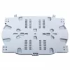 Equip cassette de empalme de fibra óptica 2x12 – bandeja, tapa y 2 soportes de fibra