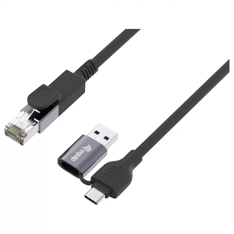 Equip Adaptador GigaBit USB-C+A a RJ45, negro
