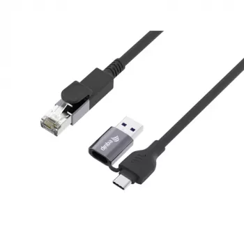 Equip Adaptador GigaBit USB-C+A a RJ45, negro