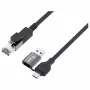 Equip Adaptador Ethernet Gigabit USB-C / USB-A a RJ45 - Negro