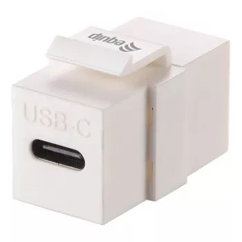 Equip Adaptador Keystone USB 3.2 Gen 2 USB-C a USB-C hembra a hembra, Blanco