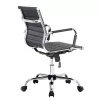 Silla de oficina Equip con acolchado acanalado/respaldo negro