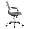 Silla de oficina Equip con acolchado acanalado/respaldo negro