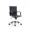 Silla de oficina Equip con acolchado acanalado/respaldo negro