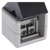 EQUIP Caja de superficie 2 puertos Keystone no apantallada para exterior Gris